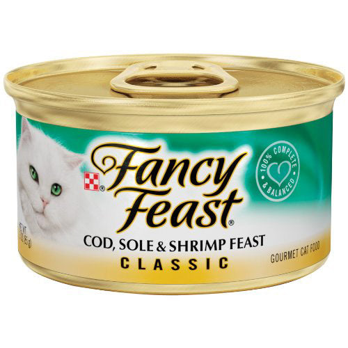 Fancy Feast Classic Cod, Sole, and Shrimp Feast Wet Cat Food