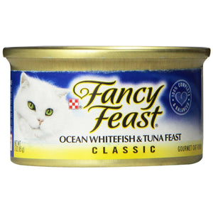 Fancy Feast Classic Ocean Whitefish and Tuna Feast Wet Cat Food