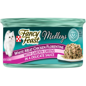 Fancy Feast Elegant Medleys White Meat Chicken Florentine Wet Cat Food