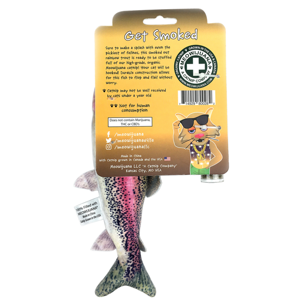 Meowijuana Get Smoked Fish Catnip Cat Toy
