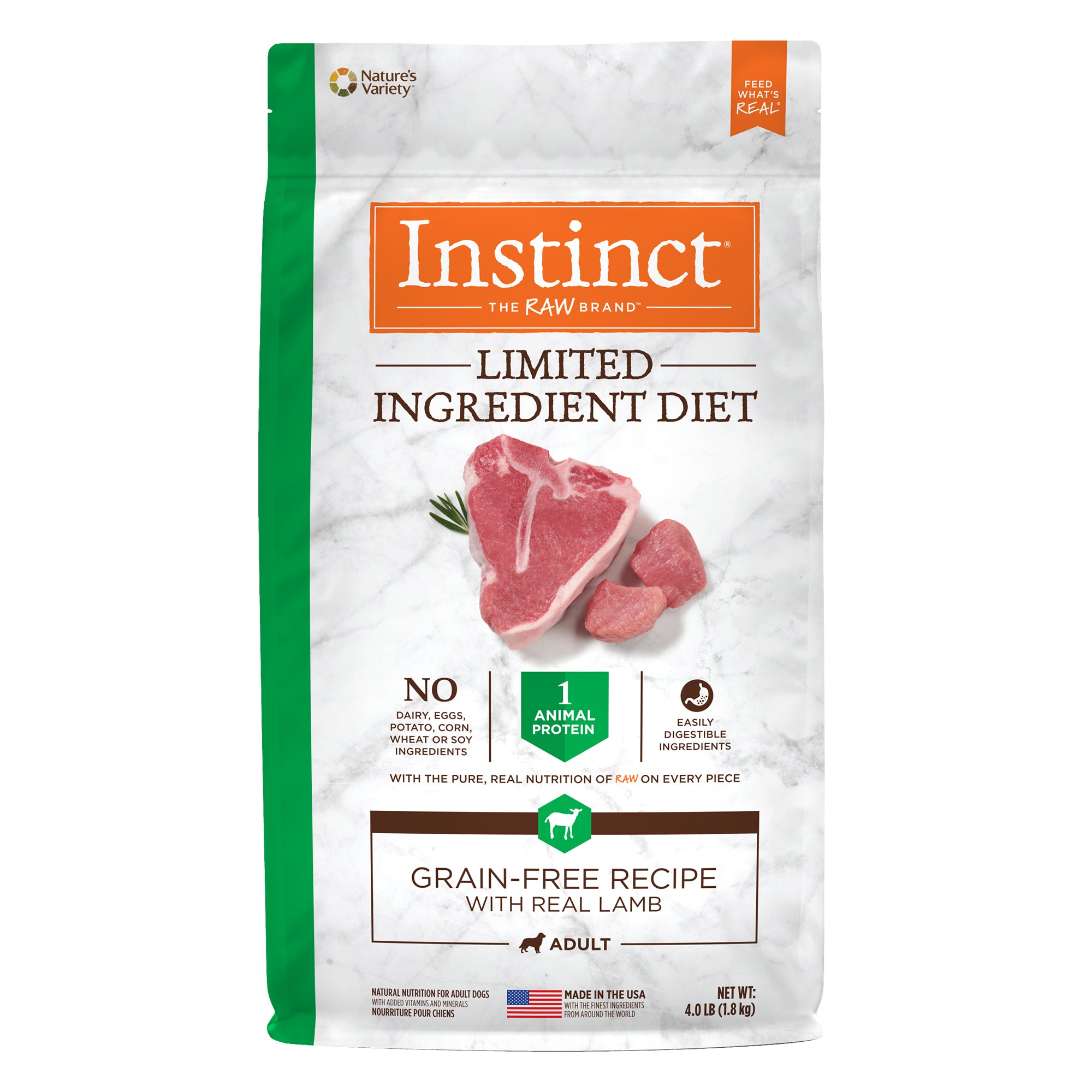 Nature's Variety Instinct Limited Ingredient Diet Lamb Dry Dog Food