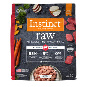 Nature s Variety Instinct Raw Beef Bites Frozen Dog Food