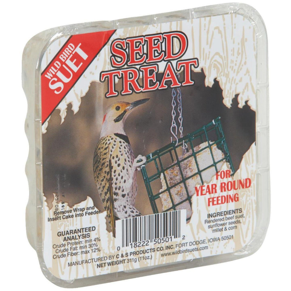 C & S Seed Treat Suet 12-Pack Wild Bird Food