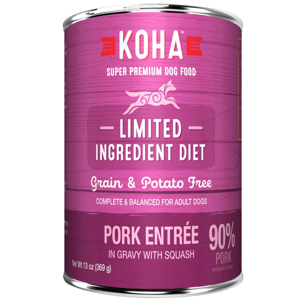 KOHA LID Grain-Free 90% Pork Entree Wet Dog Food