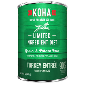 KOHA LID Grain-Free 90% Turkey Entree Wet Dog Food