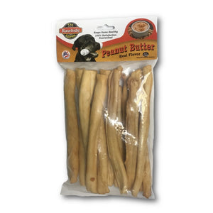 Real Peanut Butter Flavored Rawhide Sticks