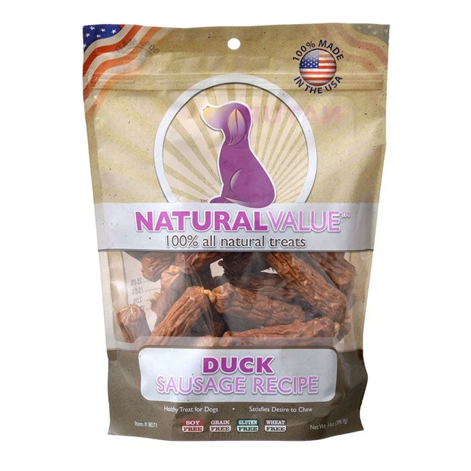 Loving Pets Natural Value Duck Sausages Dog Treats