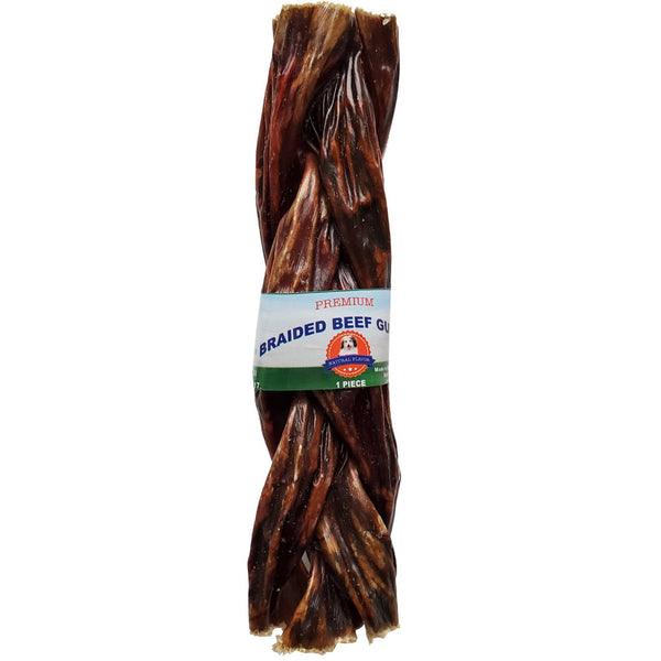 Lennox Braided Beef Gullet Natural Dog Chew