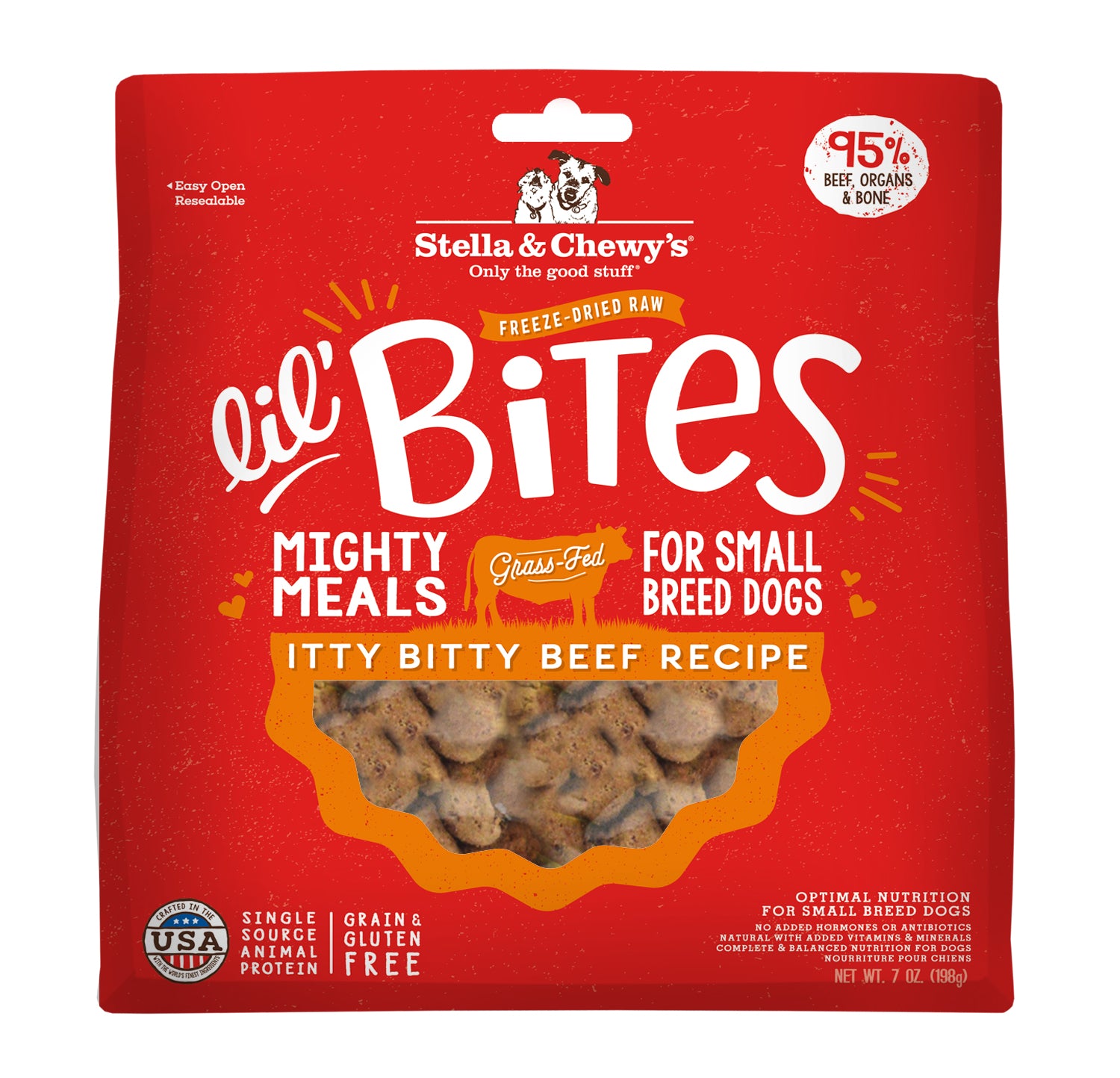 Stella & Chewy's Freeze Dried Lil Bites Itty Bitty Beef Dog Food