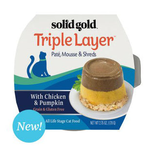 Solid Gold Triple Layer Chicken & Pumpkin Wet Cat Food