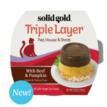 Solid Gold Triple Layer Beef & Pumpkin Wet Cat Food