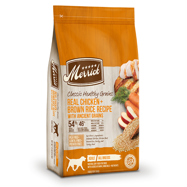 Merrick Classic Healthy Grains Real Chicken & Brown Rice Recipe with Ancient Grains Dry Dog Food
