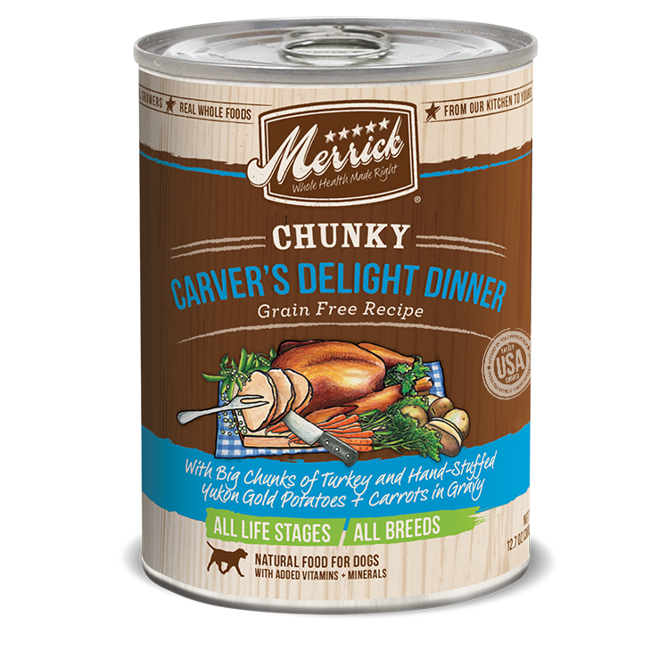 Merrick canned dog food hotsell