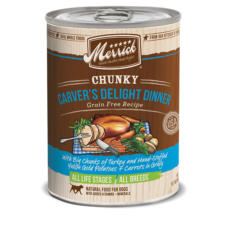 Merrick Chunky Carver's Delight Dinner Wet Dog Food