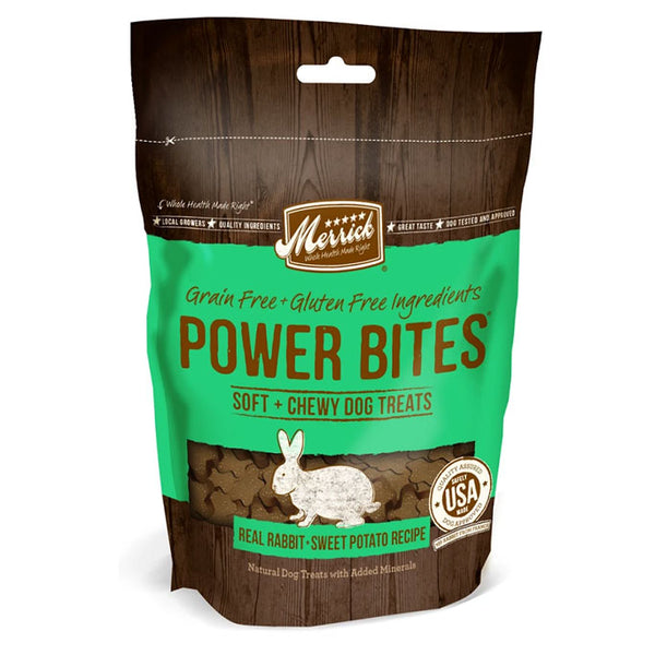 Merrick Power Bites Grain Free Rabbit Recipe Dog Treats
