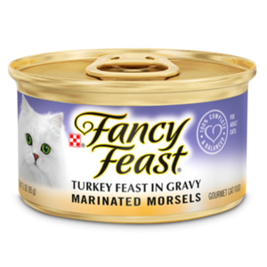 Fancy Feast Marinated Morsels Turkey Feast in Gravy Wet Cat Food