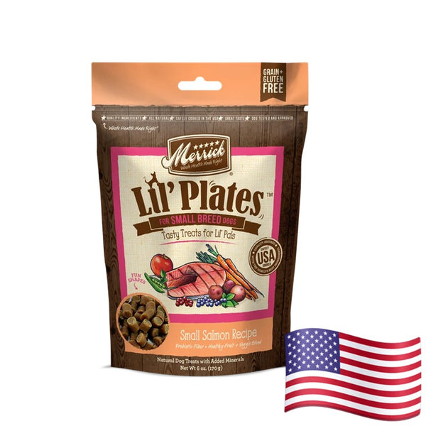Merrick Lil Plates Treats Small Salmon Recipe Dog Treats
