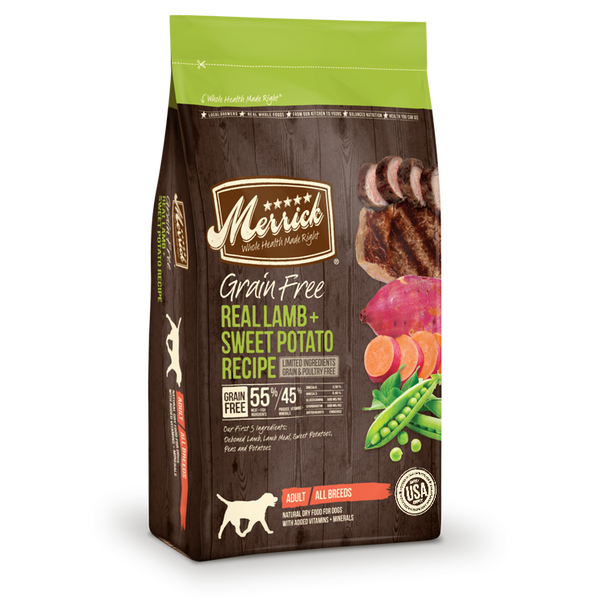 Merrick dog food sales for skin allergies