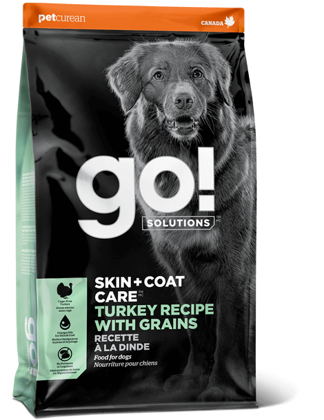 Petcurean GO! Skin + Coat Care Turkey Recipe with Grains Dry Dog Food
