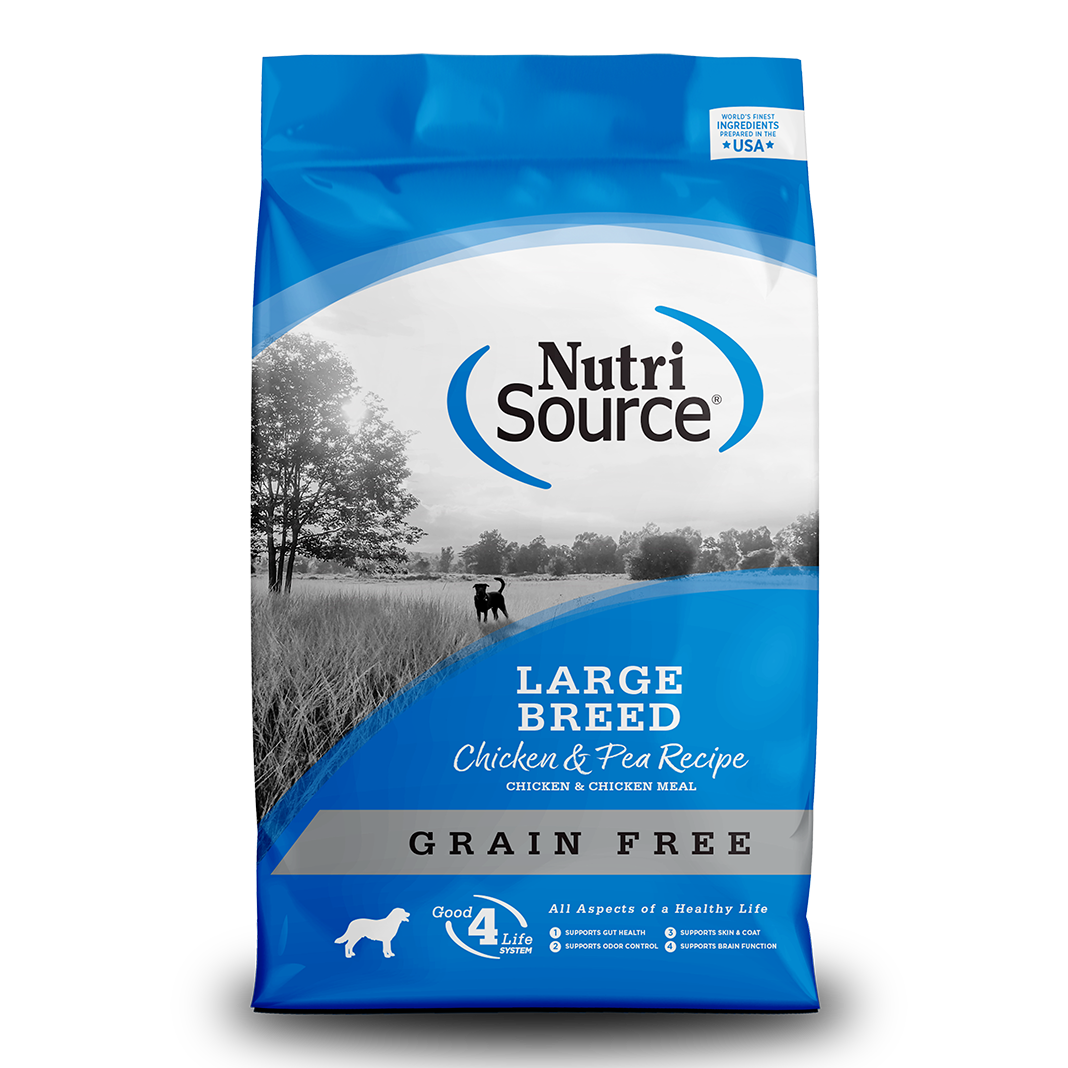 NutriSource Large Breed Chicken & Pea Recipe Grain Free Dry Dog Food