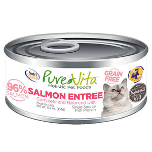 Nutrisource Pure Vita Grain Free Salmon Entree Canned Cat Food