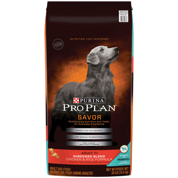 Pro Plan Adult 7+ Complete Essentials Shredded Blend Chicken & Rice Formula Dry Dog Food