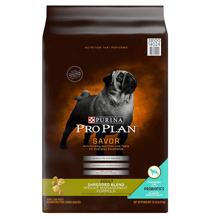 Pro Plan Adult Weight Management Shredded Blend Chicken & Rice Formula Dry Dog Food