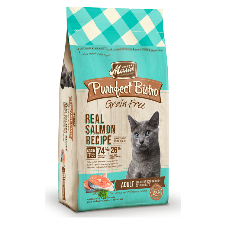 Merrick Purrfect Bistro Grain Free Real Salmon Recipe Dry Cat Food