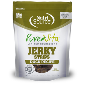 Nutrisource Pure Vita Duck Jerky Dog Treats