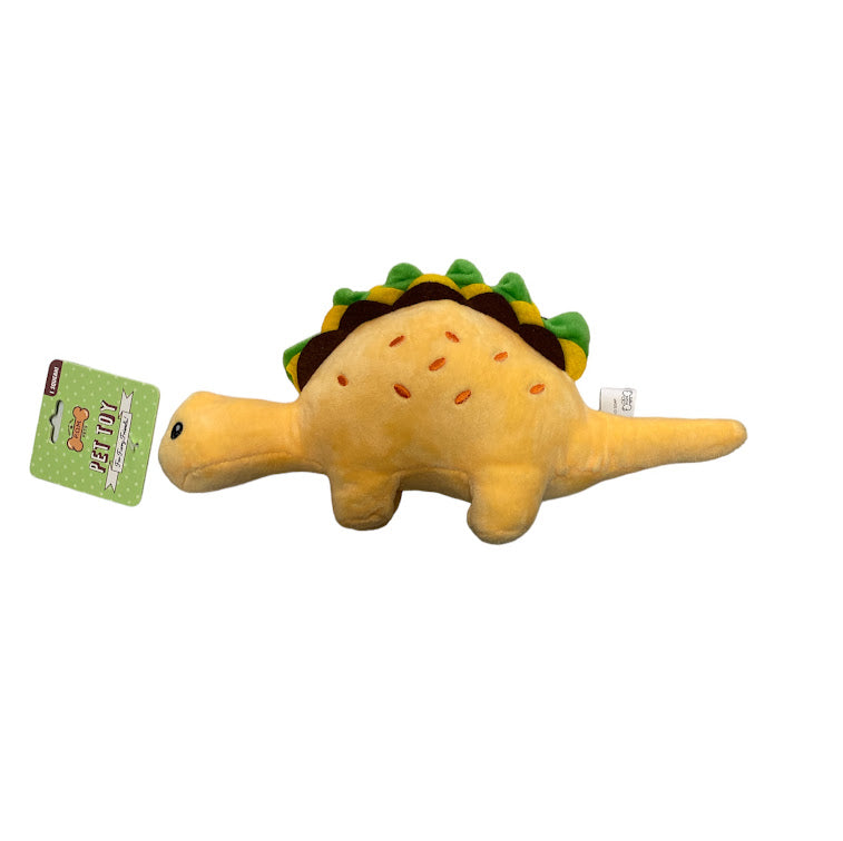 P.O.M. Plush TacoSaurus Dog Toy