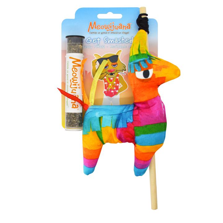 Meowijuana Get Smashed Refillable Llama Pinata Catnip Cat Toy