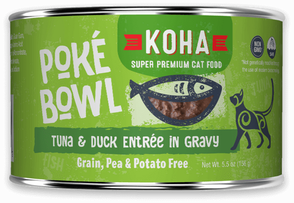 KOHA Poké Bowl Tuna & Duck in Gravy Wet Cat Food