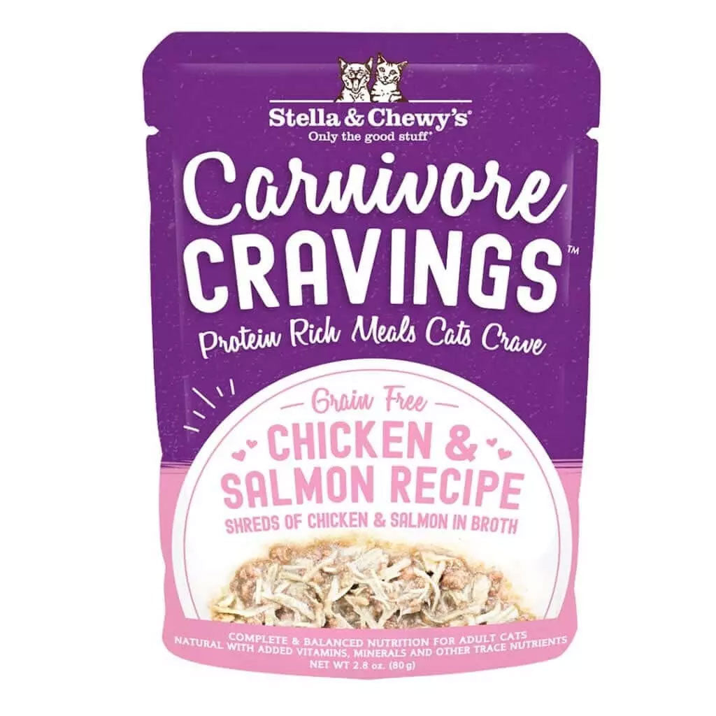 Stella & Chewy's Carnivore Cravings Chicken & Salmon Shreds Recipe Wet Cat Food