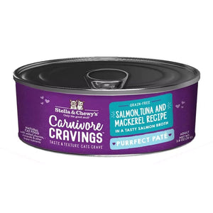 Stella & Chewy's Carnivore Cravings Purrfect Pate Salmon, Tuna & Mackerel Recipe Wet Cat Food