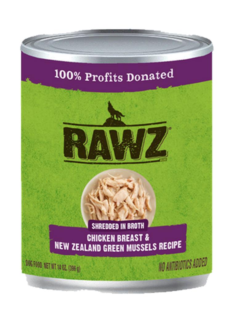 RAWZ 96 Meat Beef and Liver 12.5 oz. Canned Dog Food