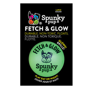 Spunky Pup Fetch & Glow Ball Dog Toy