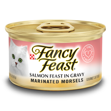 Fancy Feast Marinated Morsels Salmon Feast in Gravy Wet Cat Food