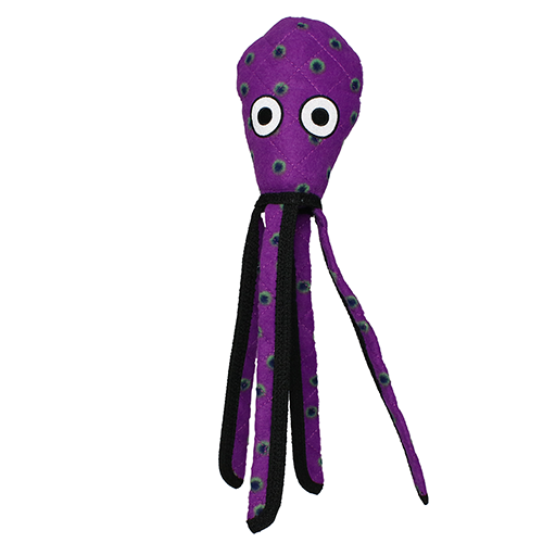 VIP Tuffy Ocean Squid Purple Dog Toy