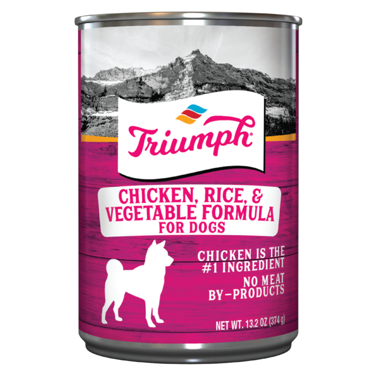 Triumph Chicken, Rice & Vegetable Canned Dog Food