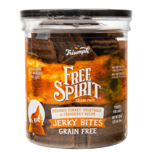 Triumph Grain Free Jerky Bites Turkey & Pea Dog Treats