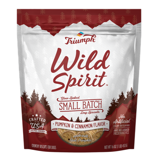 Triumph Wild Spirit Small Batch Oven Baked Biscuits with Pumpkin and Cinnamon Dog Treats