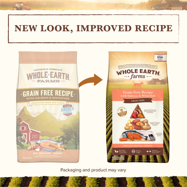 Whole Earth Farms Grain Free Recipe with Salmon and Whitefish Dry Dog Food