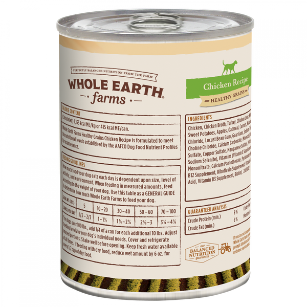 Whole Earth Farms Healthy Grains Chicken Recipe Wet Dog Food