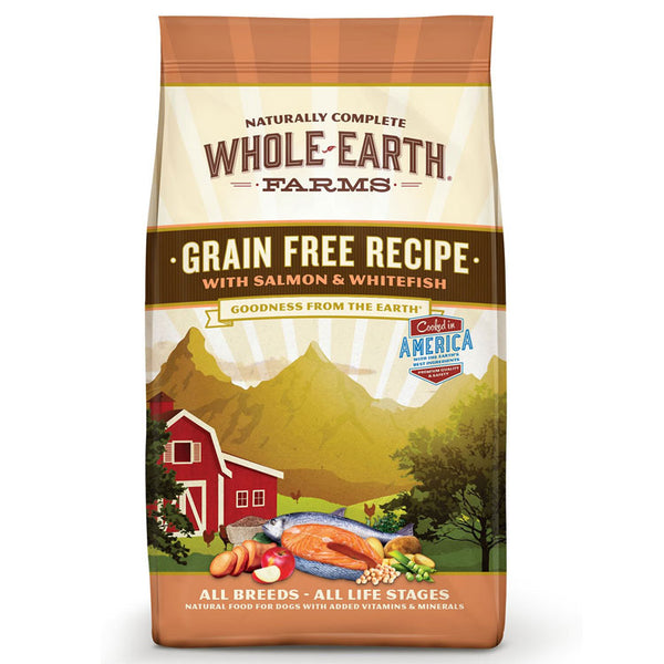 Whole Earth Farms Grain Free Recipe with Salmon and Whitefish Dry Dog Food