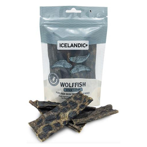Icelandic+ Wolffish Stick & Pieces Chews Dog Treats