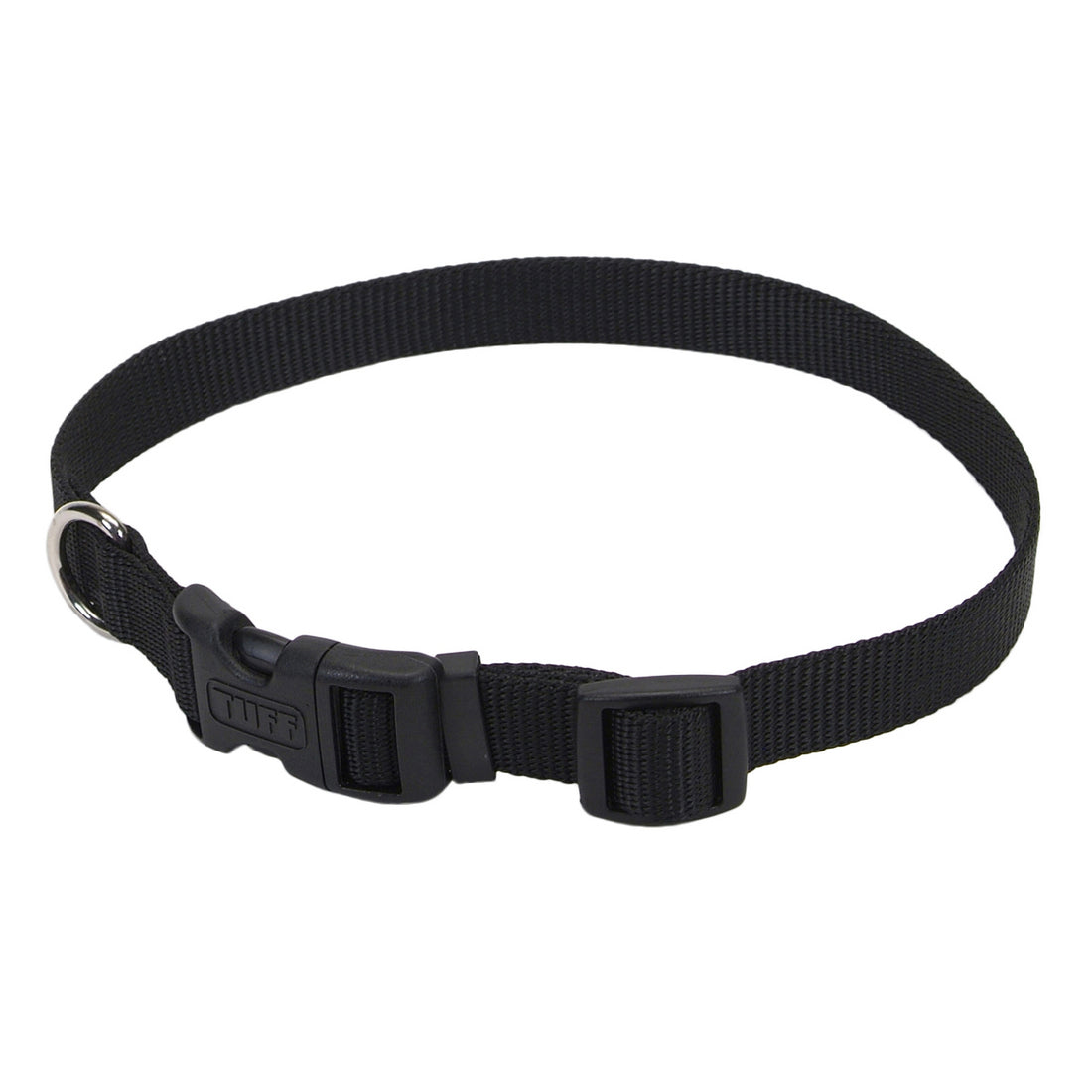 Coastal Adjustable Nylon Collar with Tuff Buckle Medium Black