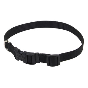 Coastal Adjustable Nylon Collar with Tuff Buckle Medium Black