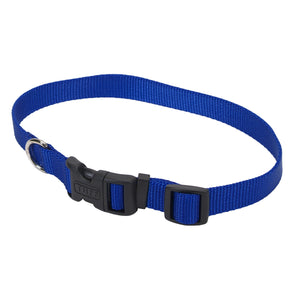 Coastal Adjustable Nylon Collar with Tuff Buckle Large Blue