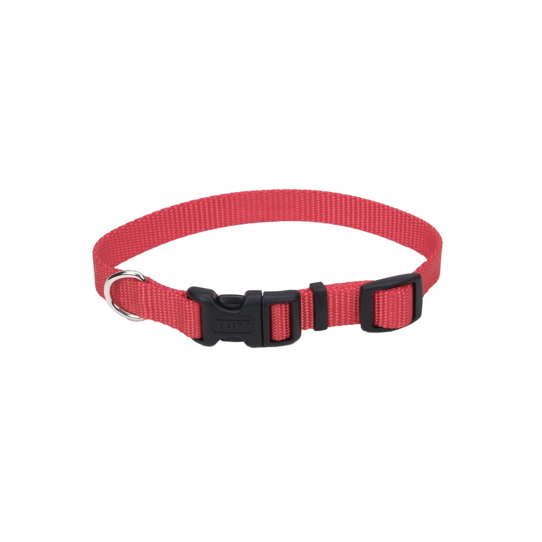 Coastal Adjustable Nylon Collar with Tuff Buckle Large Red