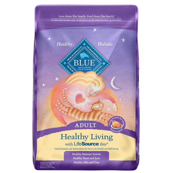 Blue Buffalo Healthy Living Adult Chicken & Brown Rice Recipe Dry Cat Food